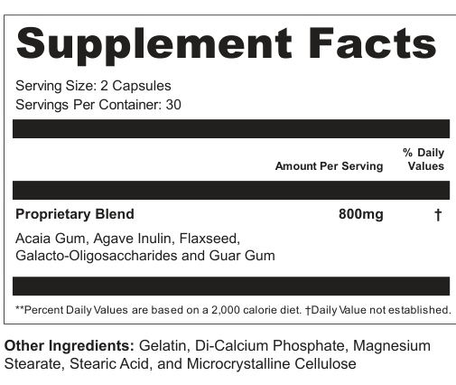 Supplement Facts for Dawn Weft